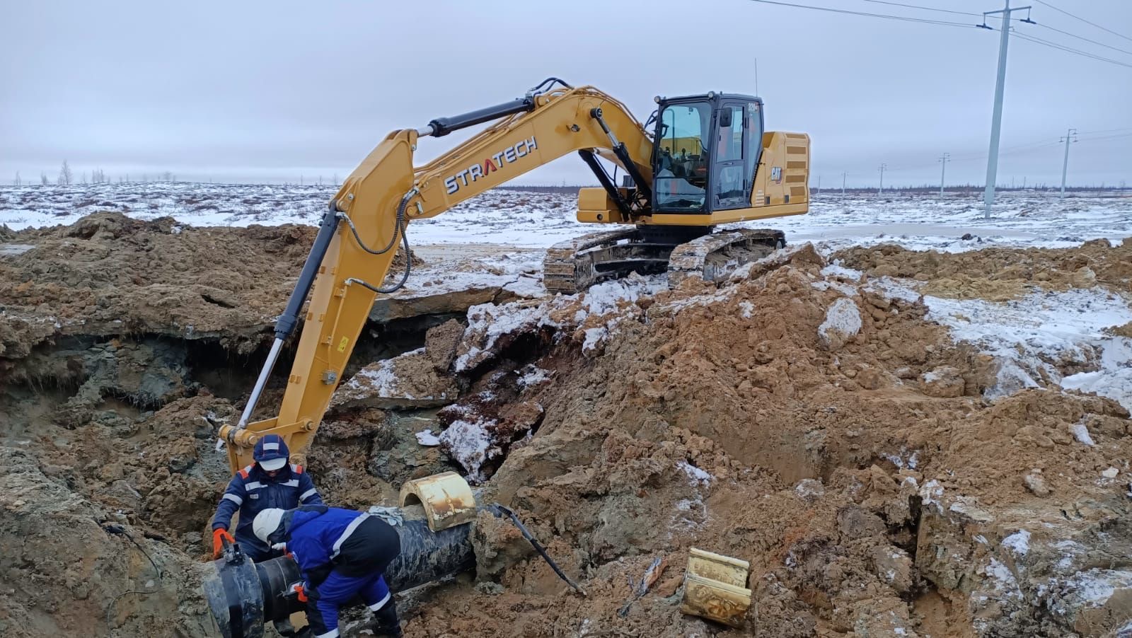 Какие работы в Новом Уренгое выполняет экскаватор